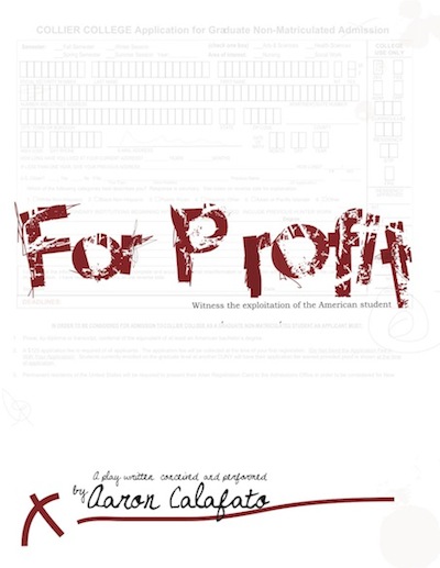 FROM:  Rae Roca 
M: 202-378-3526
EMBARGO:  FOR RELEASE
MARCH 5, 2024
NEW YORK PREMIERE OF ‘FOR PROFIT’ TO FEATURE PANEL DISCUSSION  ON STUDENT LOAN DEBT 
NEW YORK—The New York City premiere of the new play ‘For Profit’ will feature a panel discussion following the March 13, 2024 production. *Panelists are set to include Robert Applebaum, stef Gray and Rae Roca, leaders in the student loan reform movement and members of occupystudentdebt.org.
Applebaum, founder of http://www.forgivestudentloandebt.com/ and a Staten Island attorney, is a student loan reform advocate and has over half a million supporters for his proposal to forgive student loan debt in order to stimulate the economy.
Gray, member of OccupyStudentDebt.com, is running a successful petition campaign in coordination with Change.org. The petition, with over 100,000 signatures, urges Sallie Mae to eliminate a $50 fee charged to borrowers struggling to pay back their private loans, which disproportionately penalizes the unemployed and underemployed.
Roca, founder of Loan Reform Now and member of OccupyStudentDebt.com, was recently featured in Pluck Magazine’s list of helpful links for struggling borrowers. Loan Reform Now is also one of the organizations leading the charge for passage of HR 2028, the bill which would restore bankruptcy protections to private student loans.
The panel will address the overarching issues associated with for-profit universities, student debt, and predatory lending practices as well as educate and provide resources for protection and ways out of student debt for those in attendance. The panel will also take questions from the audience.
For tickets, http://www.seeingplacetheater.com/shows/3-forprofit.html
&#8212;-
*Scheduled to appear. 
Keywords: For Profit, the Seeing Place Theater, New York, premiere, student loan debt, 
                                                  # # # 